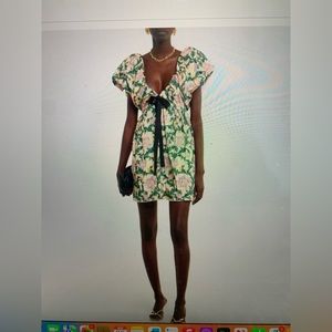 Agua by Agua Bendita Aurora Floral cotton poplin mini dress